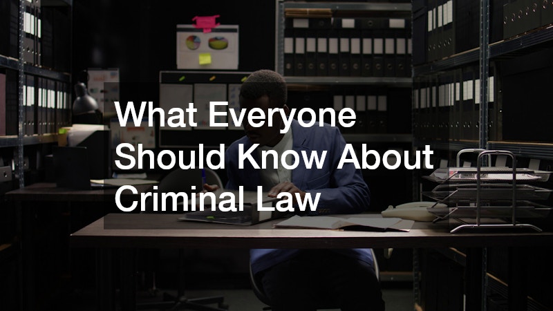 What Everyone Should Know About Criminal Law